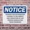 Signmission Reward For Information Leading To The Arrest, 14 in W x Rectangle, Plastic OS-2PACK-NS-P-1014-L-18102 - alternate 5